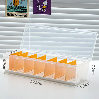 Clear Plastic Comppartmentalized Organizer Box Χωράει 550+ κάρτες παιχνιδιού Κουτί αποθήκευσης με ρυθμιζόμενο διαχωριστικό για κάρτες PTCG/MTG