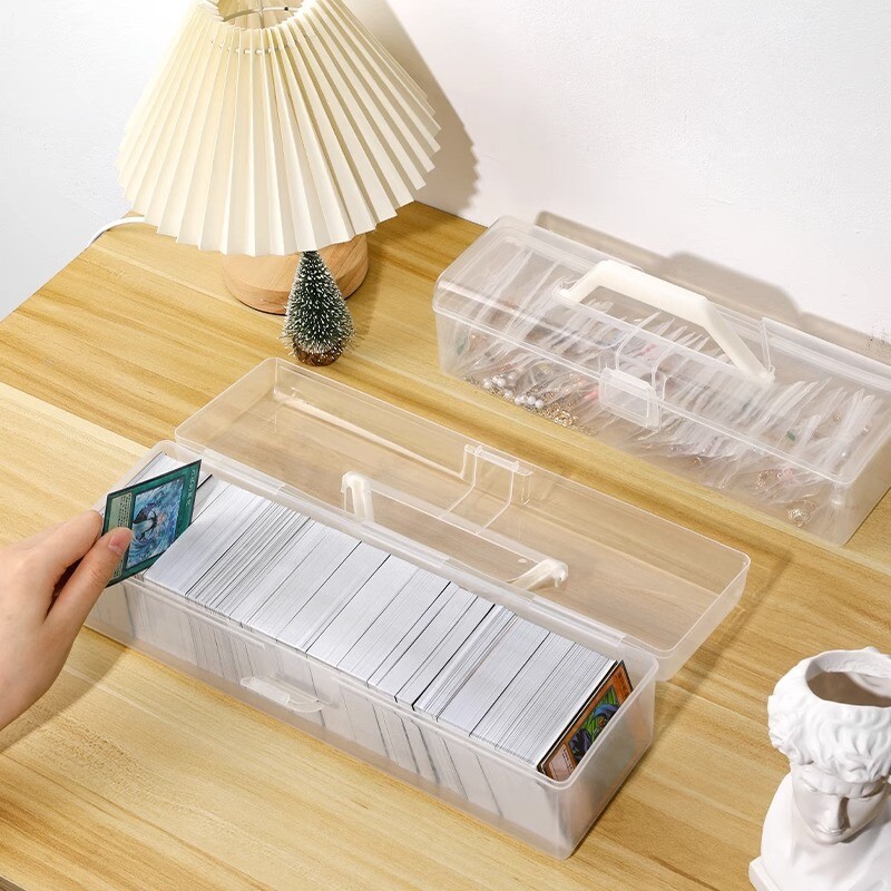 1 бр. Прозрачен калъф за съхранение на снимки Idol Пластмасови Kpop албуми Фотокарти Малък органайзер за колекция от картички Кутия за държач за картички