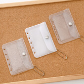 1 бр. Kpop държач за дисплей за фотокарти за ученик, лъскав прозрачен стикер, калъф с висулка, протектор за фотокарти