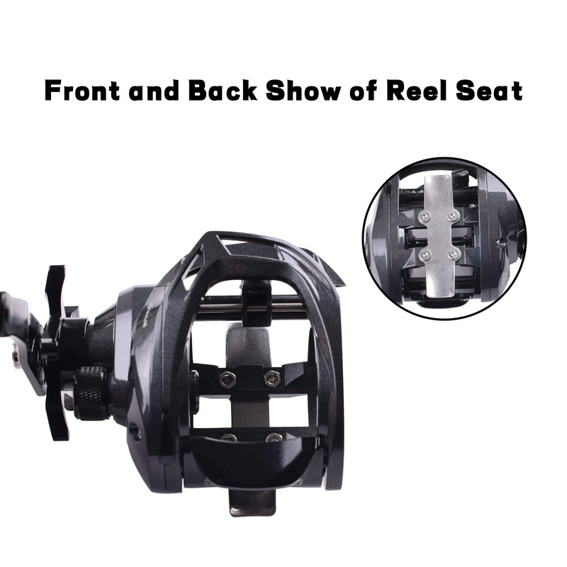 Mavllos Decrk Макара за соленоводен кастинг с единична дръжка, сила на плъзгане 15 кг, съотношение на скоростта 6,4:1, ултралека макара за риболов с примамка