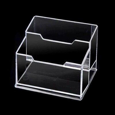 Y1UB Large Capacity Business Name Card Holder 3-Tier Clear Name Cards Collection Organzier for Case for Women Men Office Desk