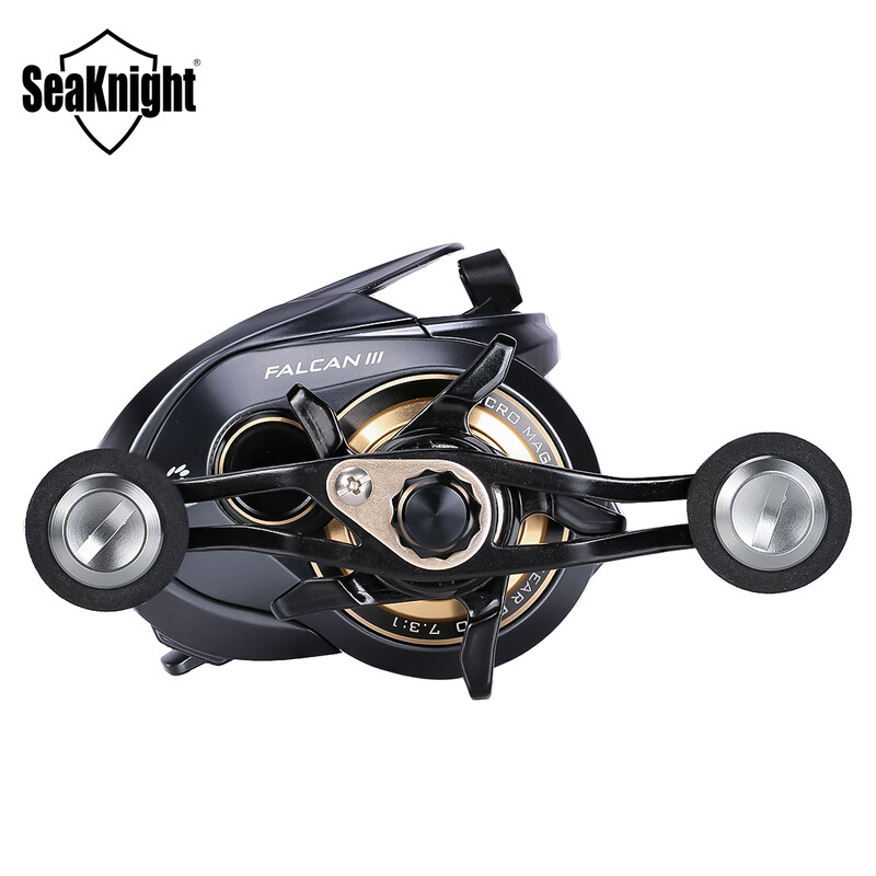 SeaKnight Brand FALCAN3 Series 7.3:1 8.1:1 Риболовна макара за замятане на стръв Ultra-Linght 180g 15LB Морски макари за далечно замятане Алуминиева шпула