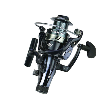 Max 8-25KG Drag 14+1 BB Carp Front Rear Double Brake Spinning Fishing Reel Метална шпула риболовни инструменти риболовна макара солена вода