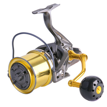 DEUKIO Big Spinning Fishing Reel 8000 10000 12000 Max Drag 20KG Sea Reel Free Line Carretilha De Pesca Ψάρια γλυκού νερού