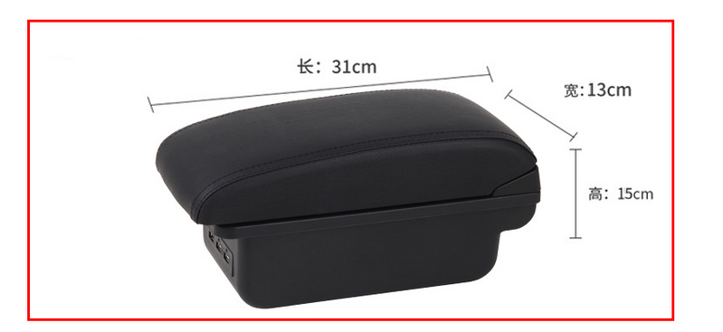 Подходящ за 2019 Peugeot 208 подлакътник кутия специално лого PEUGEOT нов 208 подлакътник кутия аксесоари за модификация