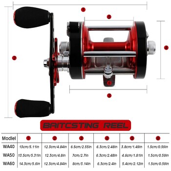 Макара за тролинг Sougayilang WA40-60 Series 6+1BB Max Drag 25Kg кастинг макара, използвана за сладководен соленоводен риболов De Pesca