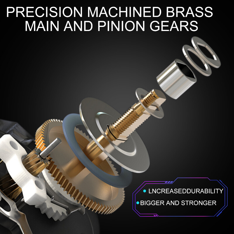 Sougayilang Multicolour Baitcasting Риболовна макара Супер лека макара с магнитна спирачна система Max Drag 8KG за риболов на сладководен шаран