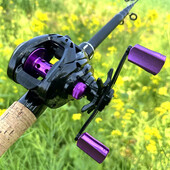 Jauna Baitcasting spole liela ātruma 7,3:1 pārnesumu attiecība saldūdens sālsūdens 10 ātrumu bremžu sistēma, maksimālā pretestība 8 kg makšķerēšanas TANK200H sērija