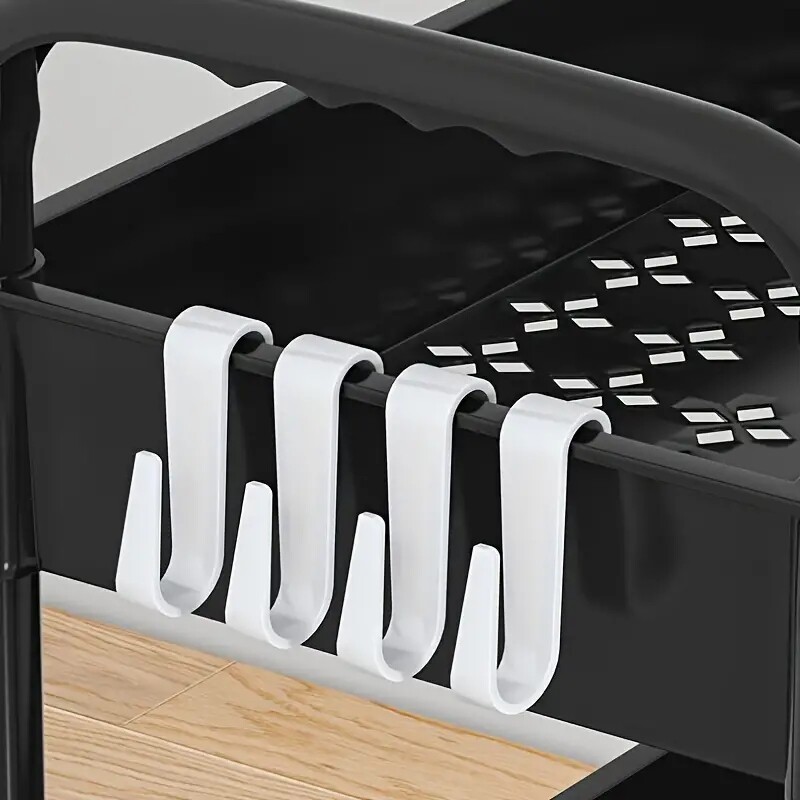 Двуслоен отделящ се органайзер за канцеларски материали Органайзери за ръчни колички Офис бюро Организиране на пластмасови кутии Аксесоари Ученически пособия