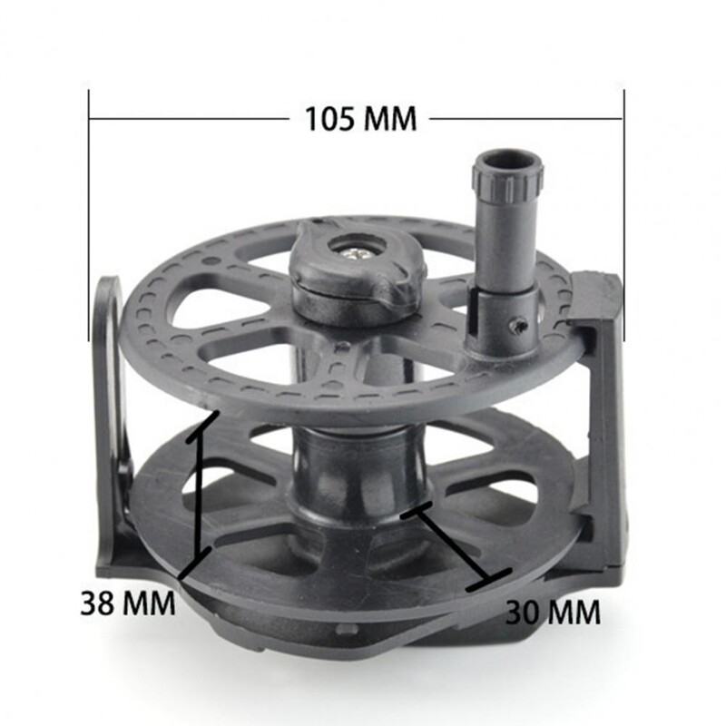 Риболовна макара Сгъваема дръжка Гладка плъзгаща се регулируема въдица с копие Колело за риболовни принадлежности Макара за леене