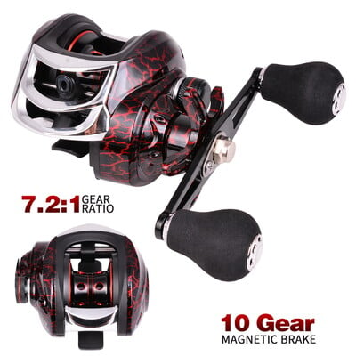 2023 Αριστερό Δεξί Χέρι Baitcasting Fishing Roel 7.2:1 Bait Casting Fishing Wheel with Magnetic Brake Carp Fish Roels Pesca