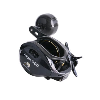 DEUKIO New Baitcasting Reel Drag 18KG Deep Spool 6.5:1 Алуминиева рамка Карбонова странична джигинг метална макара Морска вода с двойна дръжка