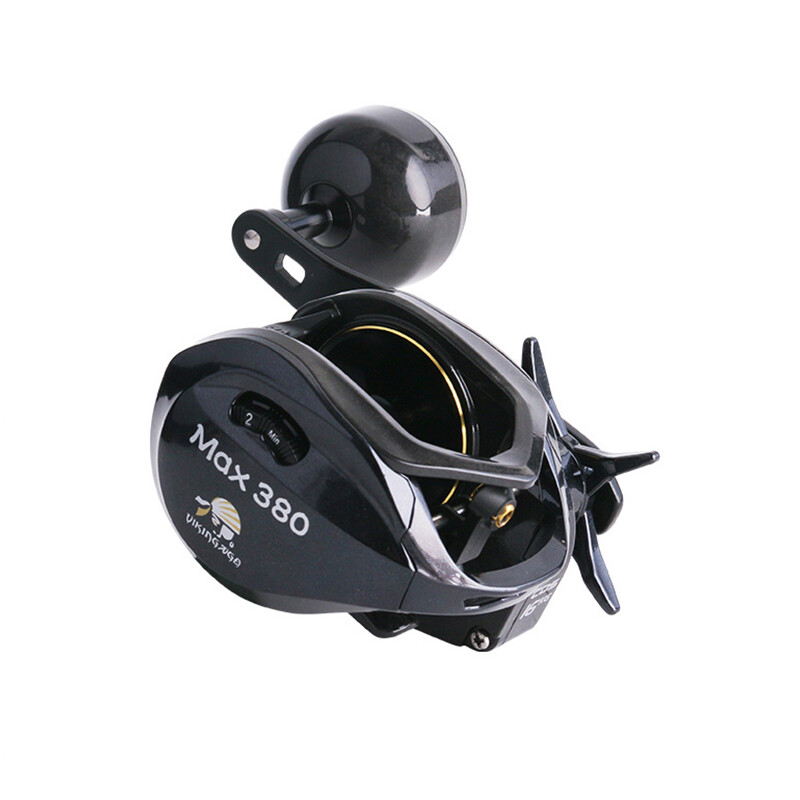 DEUKIO New Baitcasting Reel Drag 18KG Deep Spool 6.5:1 Алуминиева рамка Карбонова странична джигинг метална макара Морска вода с двойна дръжка