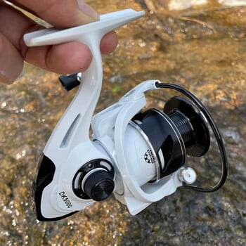 Spinning Fishing Reel White DK2000 3000 4000 5000 6000 7000 10KG Max Drag Carp Καρούλια αλμυρού νερού Bass Pike Wheel Fishing