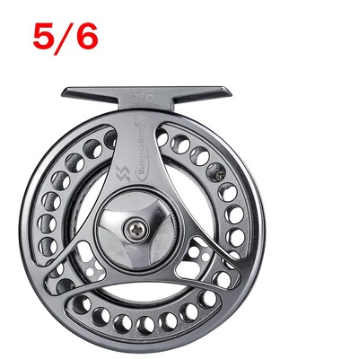 Sougayilang Large Arbor Fly Fishing Reel 2+1 BB Високо леене под налягане Макари от алуминиева сплав Fly Reels Риболовни принадлежности
