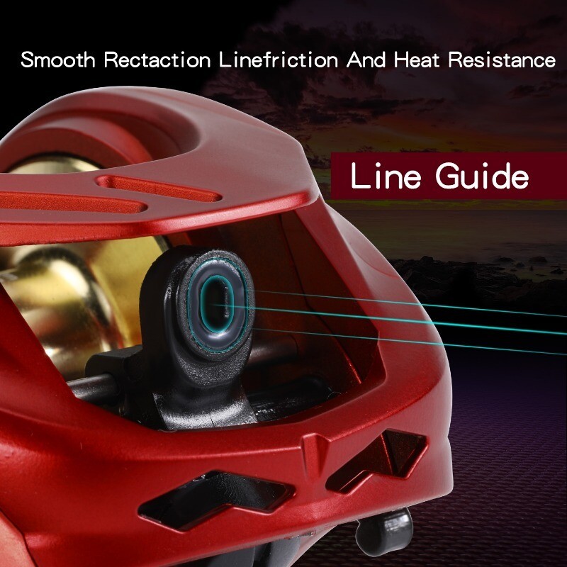 Макара за замятане на стръв Sougayilang 7.2:1 предавателно съотношение Макс драг 10 кг макара с магнитна спирачна система Алуминиева шпула Сладководен риболов