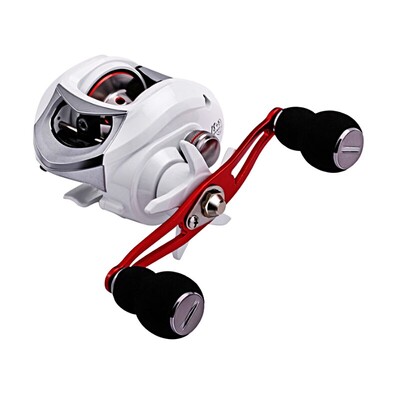 Риболовна макара Бяла BC макара Дясна лява ръка Драг мощност 10 кг Колела за риболов на шаран Проследяване на риболов Pesca