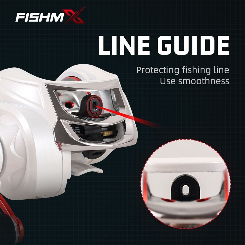 Риболовна макара Бяла BC макара Дясна лява ръка Драг мощност 10 кг Колела за риболов на шаран Проследяване на риболов Pesca