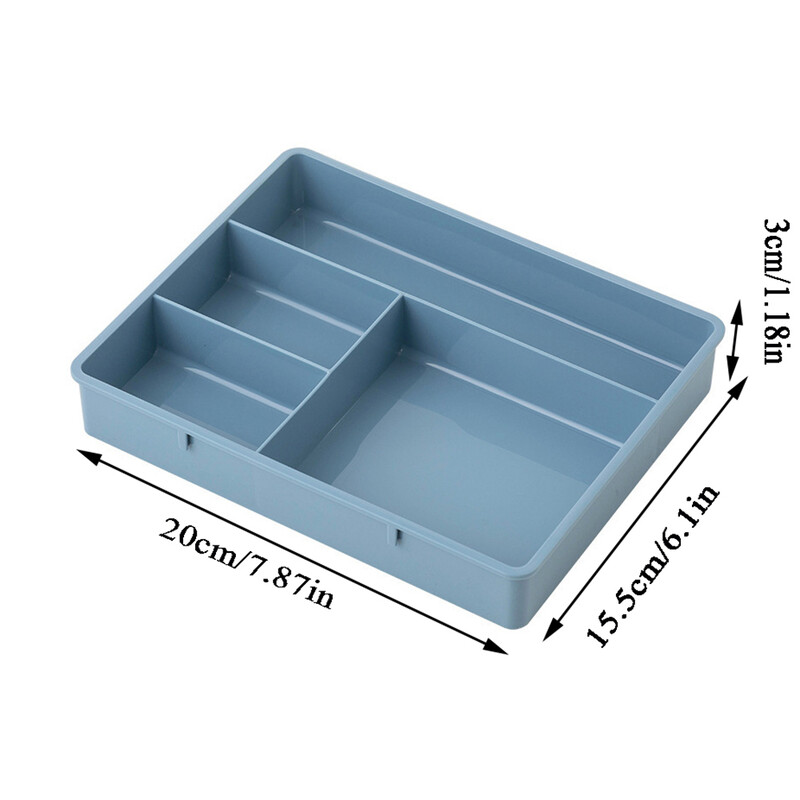 Многоклетъчен настолен органайзер Кутия за съхранение на канцеларски материали за домашен офис Подреждаща се кутия за съхранение Стикер Щипка Калъф за организиране