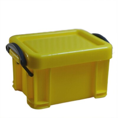 Многофункционална мини кутия за съхранение с катарама Пластмасов мини контейнер за съхранение в бонбонени цветове Минимализъм Настолен органайзер Кутия Разни неща