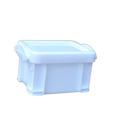 Многофункционална мини кутия за съхранение с катарама Пластмасов мини контейнер за съхранение в бонбонени цветове Минимализъм Настолен органайзер Кутия Разни неща