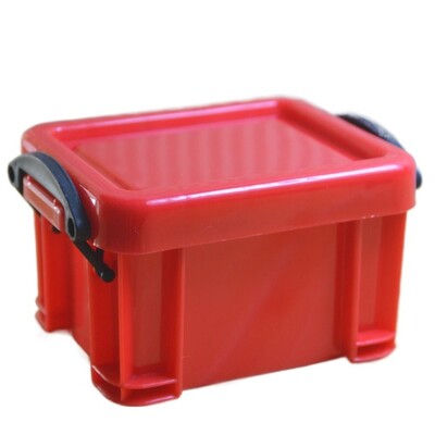 Многофункционална мини кутия за съхранение с катарама Пластмасов мини контейнер за съхранение в бонбонени цветове Минимализъм Настолен органайзер Кутия Разни неща