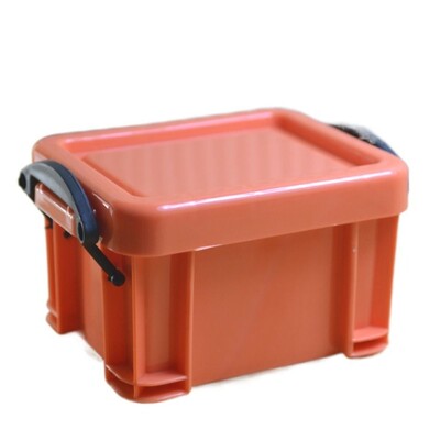 Многофункционална мини кутия за съхранение с катарама Пластмасов мини контейнер за съхранение в бонбонени цветове Минимализъм Настолен органайзер Кутия Разни неща