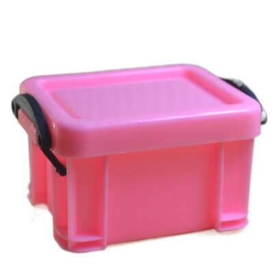 Многофункционална мини кутия за съхранение с катарама Пластмасов мини контейнер за съхранение в бонбонени цветове Минимализъм Настолен органайзер Кутия Разни неща