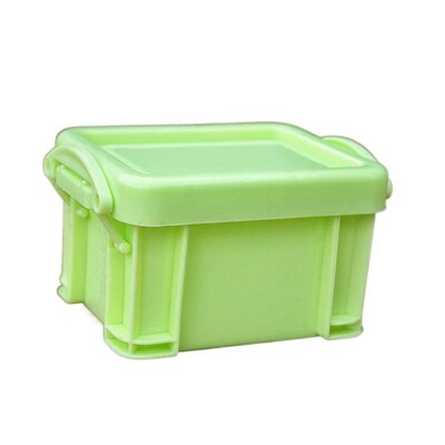 Многофункционална мини кутия за съхранение с катарама Пластмасов мини контейнер за съхранение в бонбонени цветове Минимализъм Настолен органайзер Кутия Разни неща