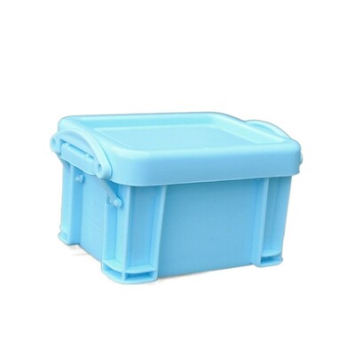 Многофункционална мини кутия за съхранение с катарама Пластмасов мини контейнер за съхранение в бонбонени цветове Минимализъм Настолен органайзер Кутия Разни неща