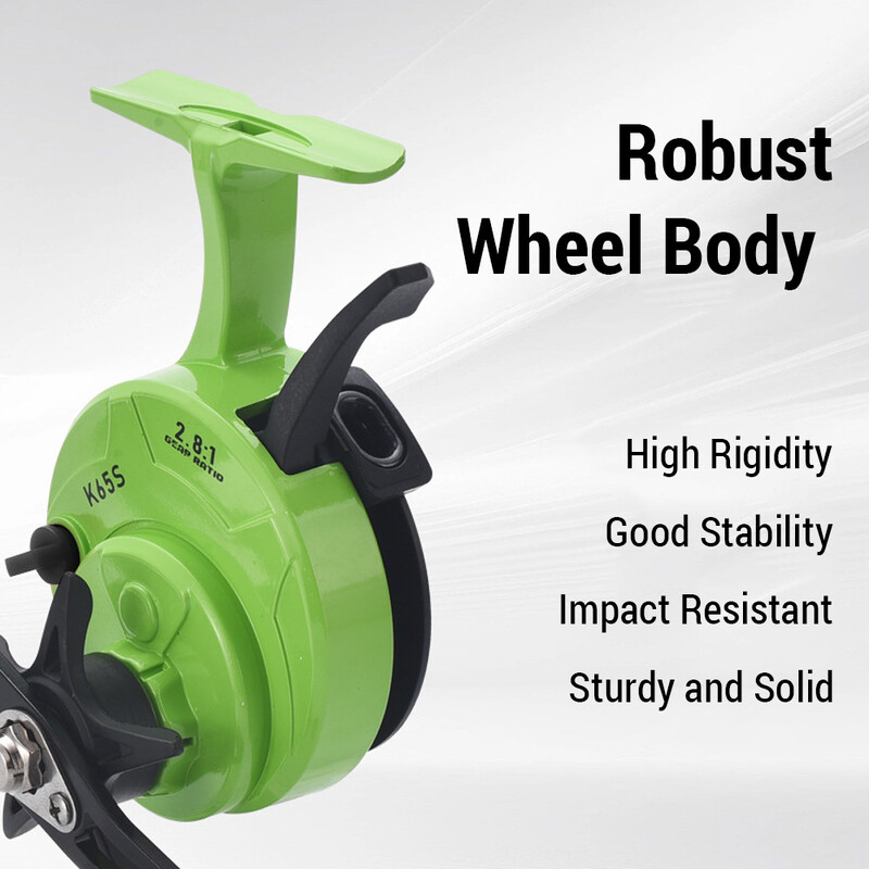 Пластмасова телена чаша Макара за риболов на лед Сал Колело за риболов Предно колело за риболов на лед