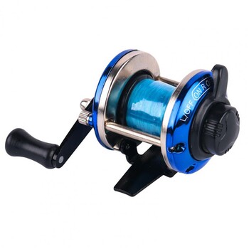 Регулируема риболовна макара Winter Mini Trolling Ice Fishing Reel Spinning Wheel Fish Tackle Tool with Line carretilha de pesca