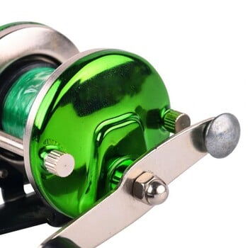 Регулируема риболовна макара Winter Mini Trolling Ice Fishing Reel Spinning Wheel Fish Tackle Tool with Line carretilha de pesca