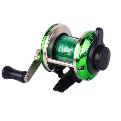 Регулируема риболовна макара Winter Mini Trolling Ice Fishing Reel Spinning Wheel Fish Tackle Tool with Line carretilha de pesca