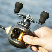 Shawto Baitcasting Reel 7.2:1 Hybrid Ceramic Bearing Carbon Fiber 8KG Unloading Force Fishing Reels Max Drag 17LB CNC Aluminium