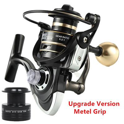 Високоскоростна 5.2:1/4.7:1 риболовна макара AC/NX 2000-7000 серия Силна стабилност Максимално съпротивление 12KG въртяща се макара Метална макара Солена вода