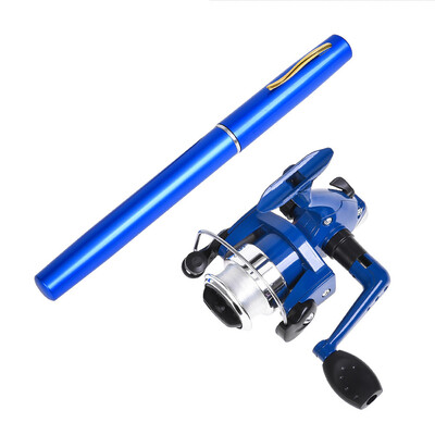 Ultra Short Pocket Rods Steelhead Fishing Rods Small Micro Mini Fishing Rods 1,1m Drum Reel Ice Fishing