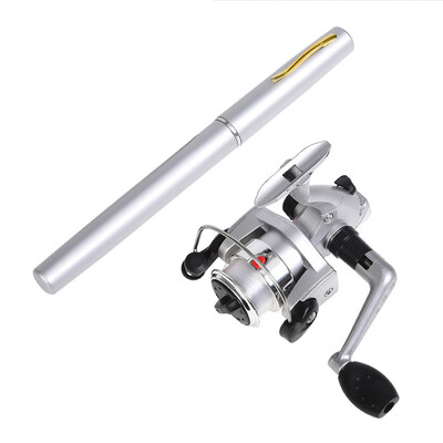 Ultra Short Pocket Rods Steelhead Fishing Rods Small Micro Mini Fishing Rods 1,1m Drum Reel Ice Fishing
