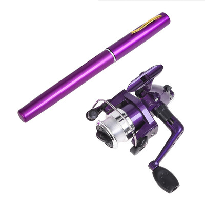 Ultra Short Pocket Rods Steelhead Fishing Rods Small Micro Mini Fishing Rods 1,1m Drum Reel Ice Fishing