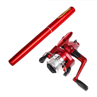 Ultra Short Pocket Rods Steelhead Fishing Rods Small Micro Mini Fishing Rods 1,1m Drum Reel Ice Fishing