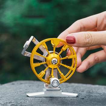 Fly Fishing Reel Ελαφρύ καρούλι ψαρέματος πάγου Fly Roel για πέστροφα Αξεσουάρ ψαρέματος για αλμυρό νερό γλυκού νερού