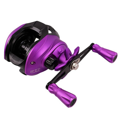 1бр макара за замятане на стръв 7.2:1 висока скорост с аларма за разтоварване центробежна спирачна система за примамки видове риби в рамките на 20 паунда