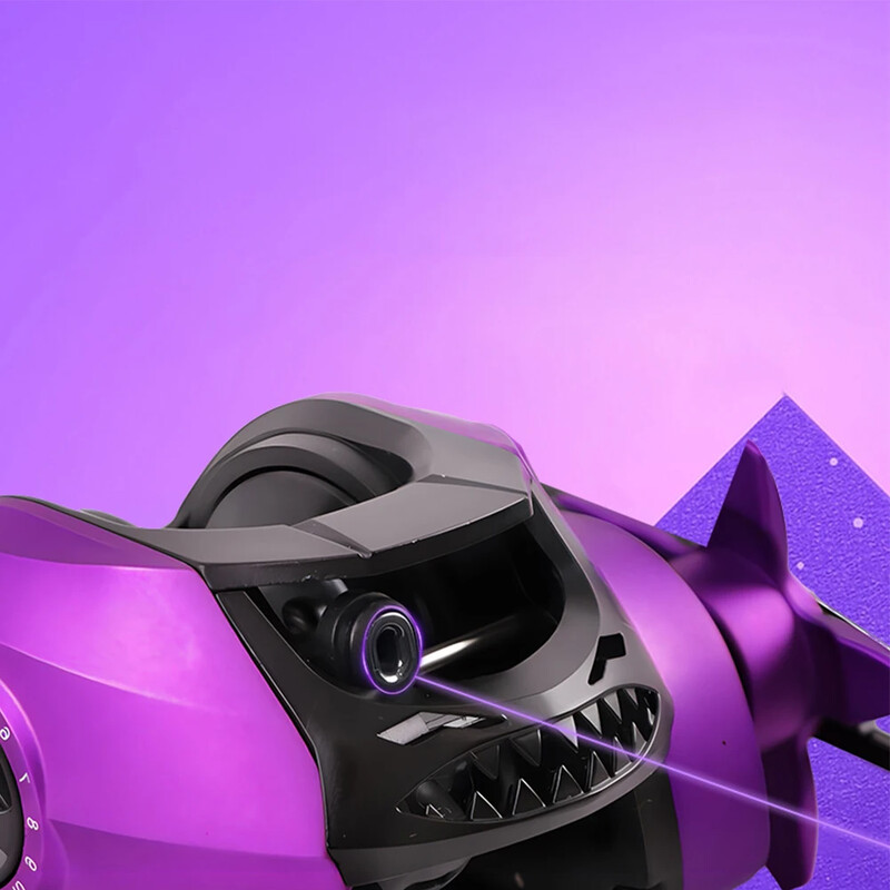 1бр макара за замятане на стръв 7.2:1 висока скорост с аларма за разтоварване центробежна спирачна система за примамки видове риби в рамките на 20 паунда