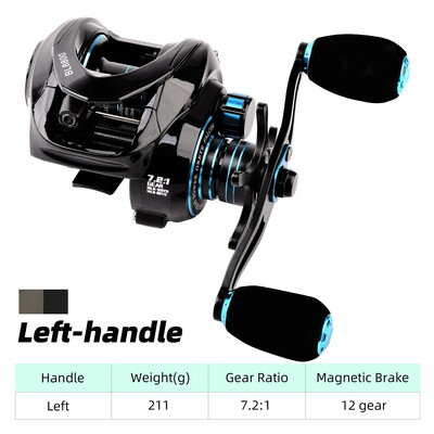 Макара за замятане на стръв Риболовна макара Бяла черна макара Дясна лява ръка Драг мощност 10 кг Колела за риболов на шаран Проследяване на риболов Pesca