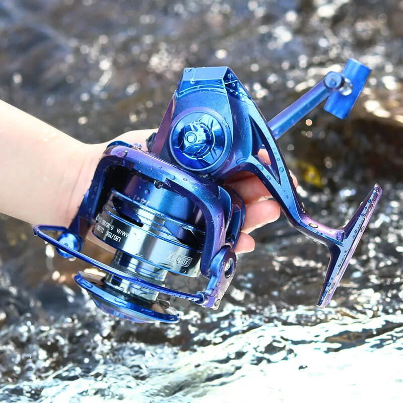 BAKAWA Spinning Fishing Reel MX Discolored Blue 2000 to 7000 Ultralight Max Drag 8kg 5.2:1 Surfcasting Saltwater Spinning Reel
