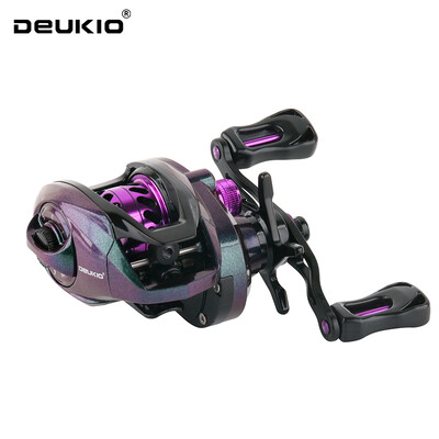 DEUKIO nauja spalvinga 8KG „Max Drag 6“ guolis 7,1:1 pavaros santykis žvejybos ritės „baitcaster“ ritės „Baitcaster“ rankena