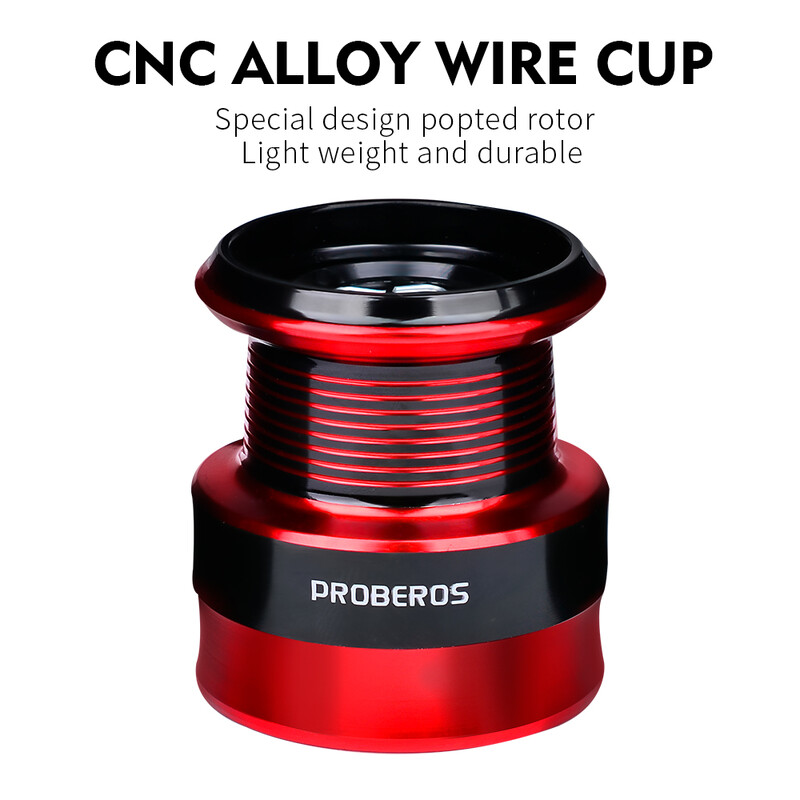 PROBEROS 1PC Luya въртящо се колело, съотношение на скоростта на колелото за риболов 5.2:1 ляво и дясно сменяеми лагери от неръждаема стомана