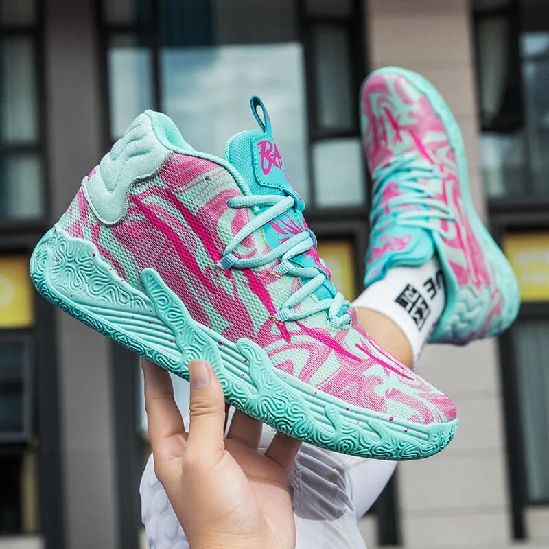 2024 Юношески тренировъчни маратонки Дишащи удобни маратонки Нови мъжки баскетболни обувки Дамски обувки на закрито на открито Неплъзгащи се обувки