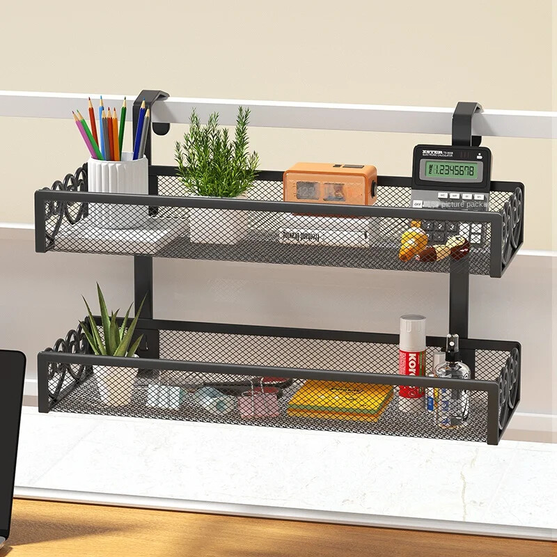 Закачалка за бюро. Желязо. Многопластова рафтова папка. Канцеларски материали. Рафт за съхранение на перваза на прозореца. Синя стойка за саксийни растения. Офис преградна закачалка.