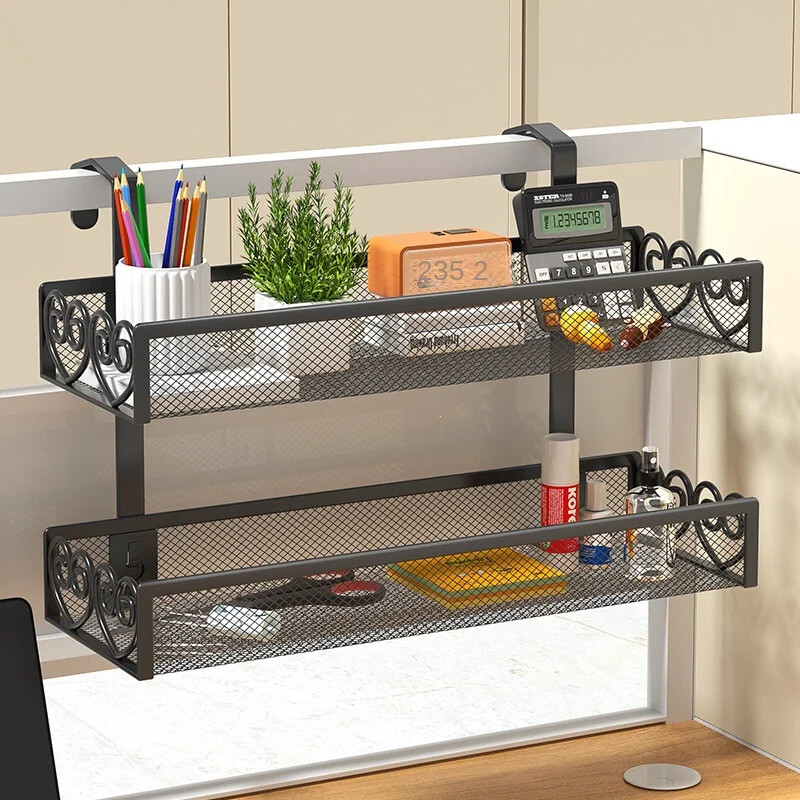 Закачалка за бюро. Желязо. Многопластова рафтова папка. Канцеларски материали. Рафт за съхранение на перваза на прозореца. Синя стойка за саксийни растения. Офис преградна закачалка.